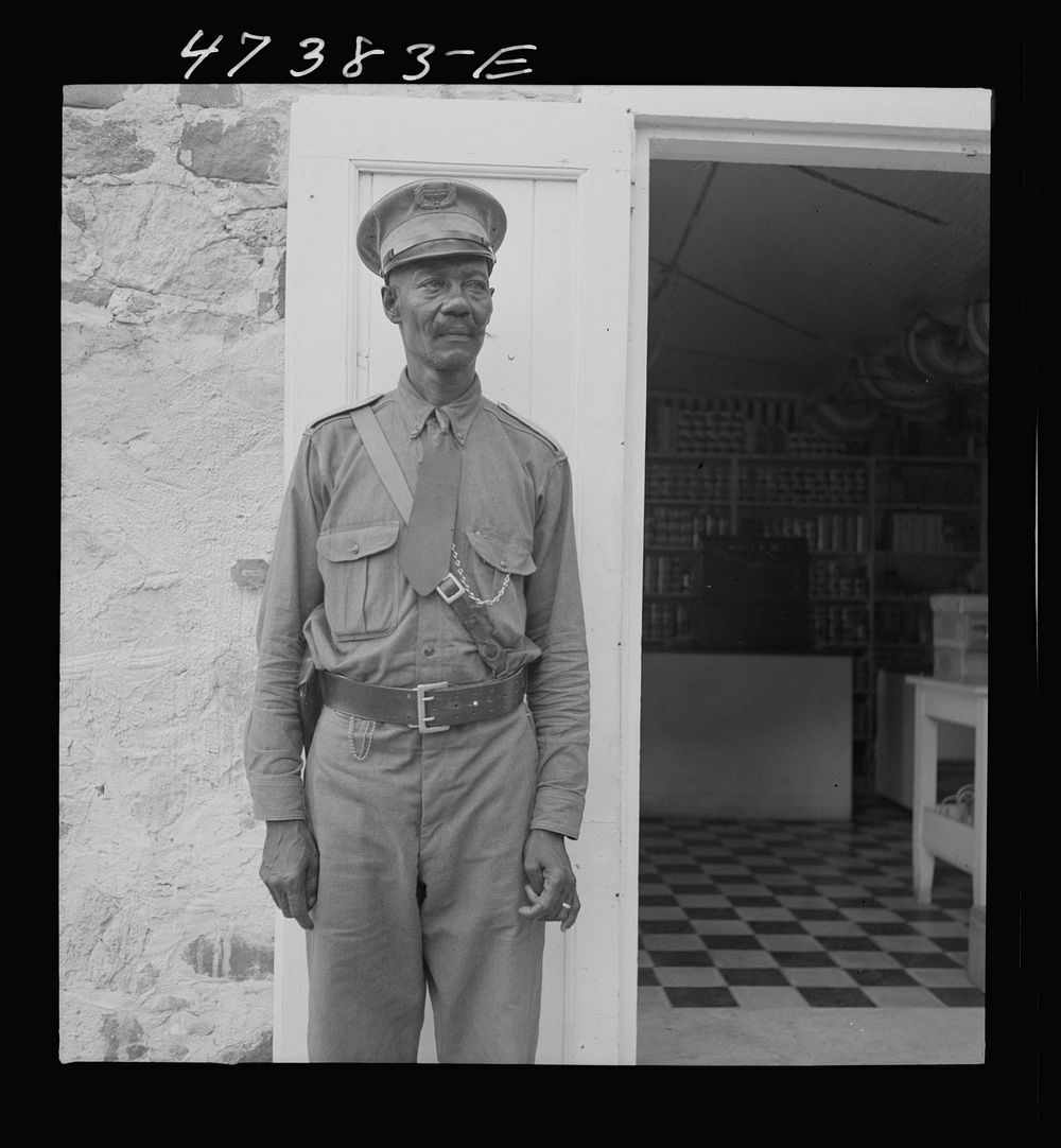 Saint John Island, Virgin Islands. The police chief of the island. Sourced from the Library of Congress.