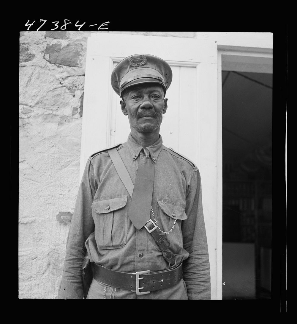 [Untitled photo, possibly related to: Saint John Island, Virgin Islands. The police chief of the island]. Sourced from the…