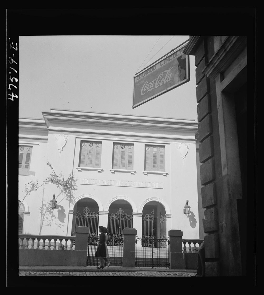 San Juan, Puerto Rico. Street scene. Sourced from the Library of Congress.