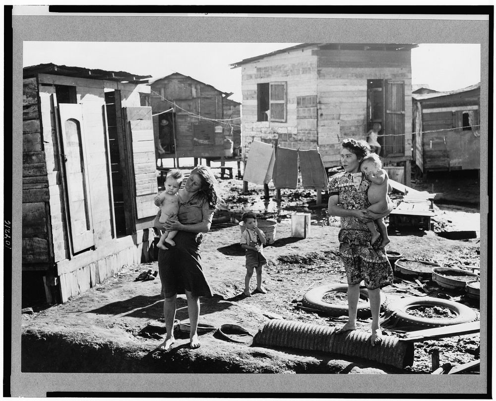 San Juan, Puerto Rico. In the huge slum area known as "El Fangitto" ("the mud"). Sourced from the Library of Congress.