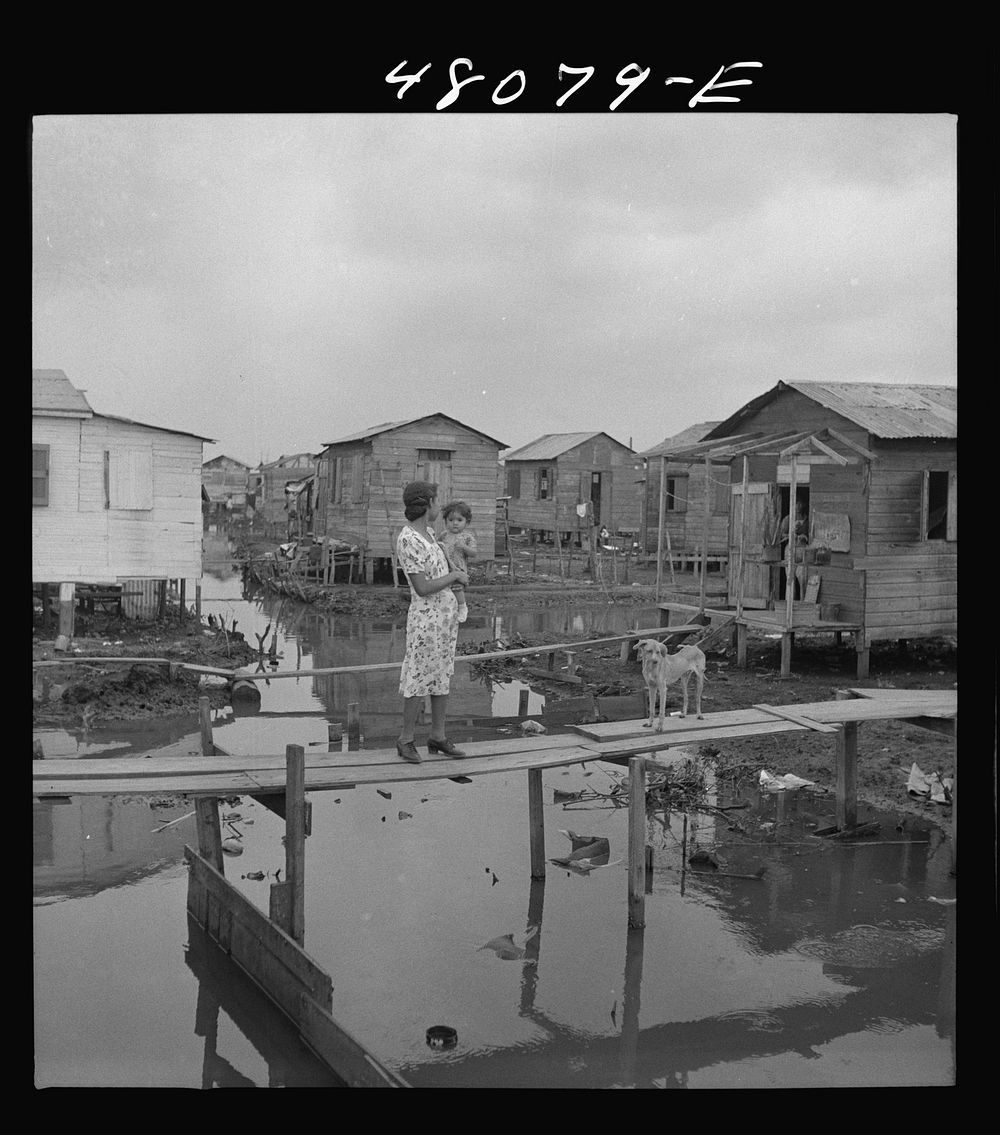 San Juan, Puerto Rico. In the huge slum area known as "El Fangitto". Sourced from the Library of Congress.