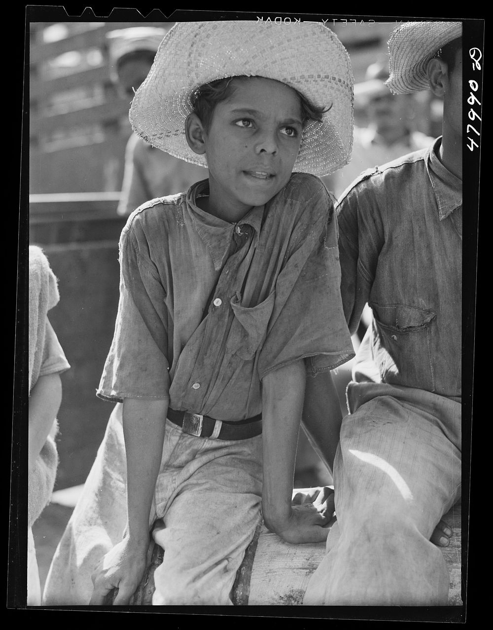 [Untitled photo, possibly related to: San Sebastian, Puerto Rico (vicinity). Farmer's son on a road]. Sourced from the…