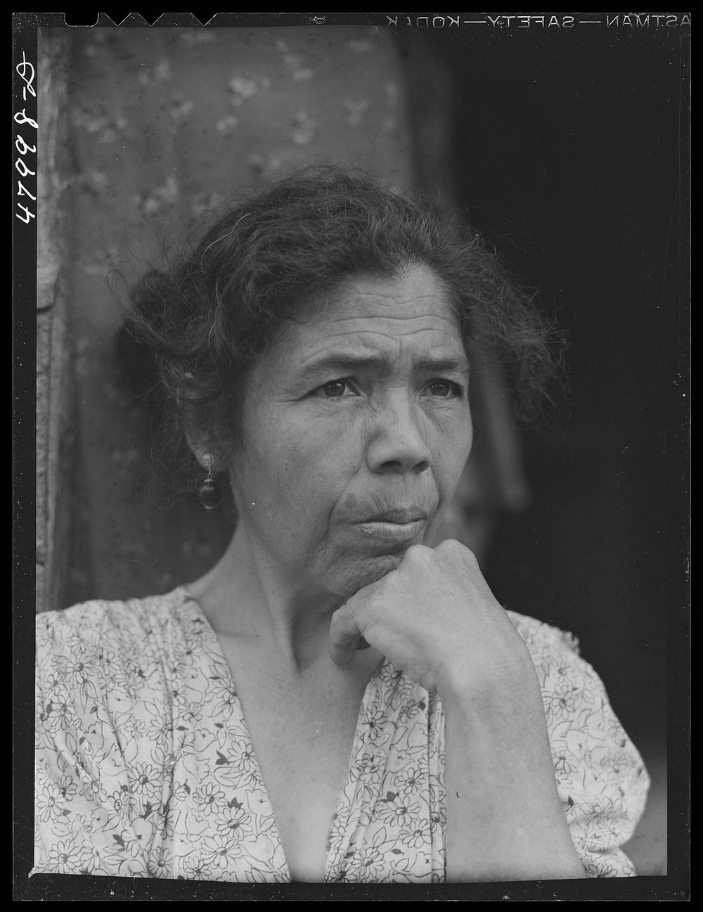 [Untitled photo, possibly related to: Utuado, Puerto Rico (vicinity). Farm laborer's wife who was being interviewed for…