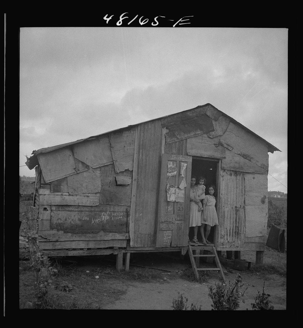 Santurce, Puerto Rico (vicinity). A house on the property which FSA (Farm Security Administration) is buying for a land and…