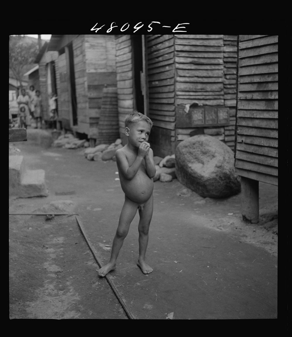 [Untitled photo, possibly related to: Utuado, Puerto Rico. In the slum area]. Sourced from the Library of Congress.