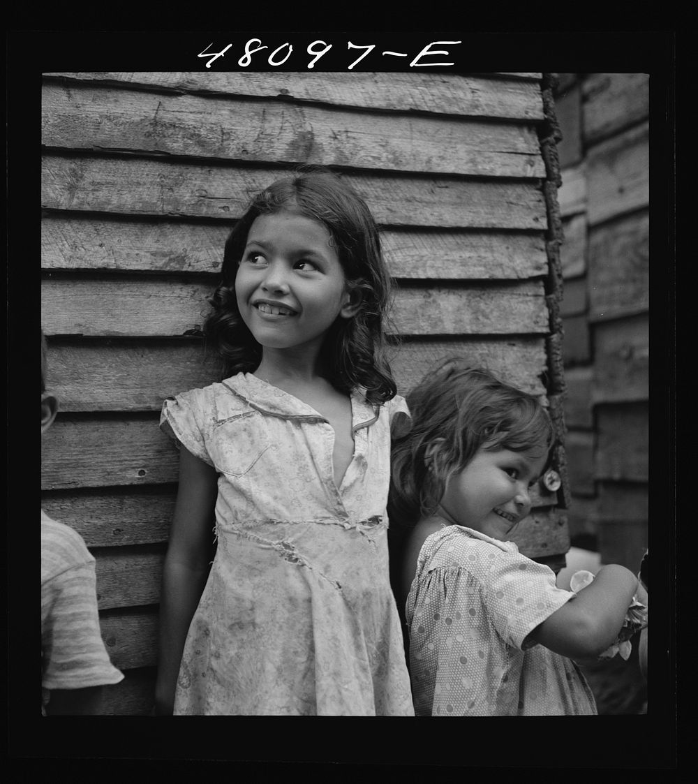 Utuado, Puerto Rico. Children in the slum area. Sourced from the Library of Congress.