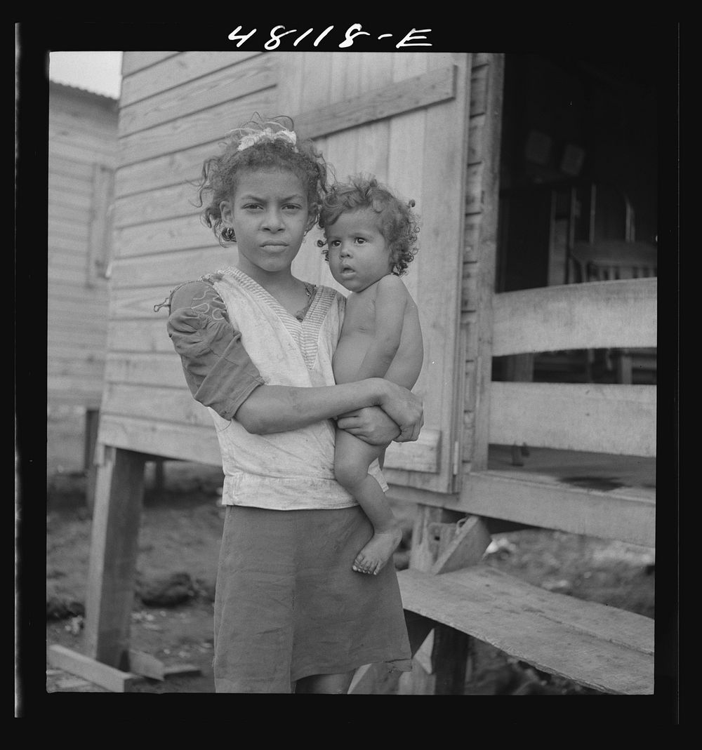 [Untitled photo, possibly related to: San Juan, Puerto Rico. In the huge slum area known as "El Fangitto"]. Sourced from the…