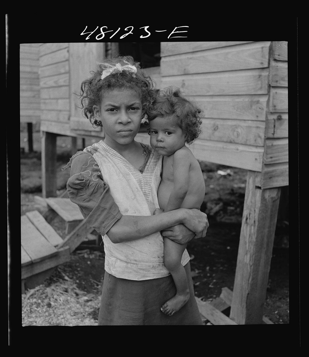 San Juan, Puerto Rico. In the huge slum area known as "El Fangitto". Sourced from the Library of Congress.