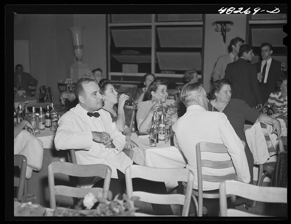 San Juan, Puerto Rico. In the "Escambron" night club. Sourced from the Library of Congress.