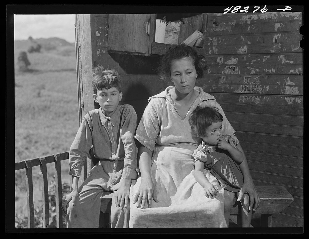 Rio Piedras (vicinity), Puerto Rico. Wife and children of a FSA (Farm Security Administration) borrower. Sourced from the…