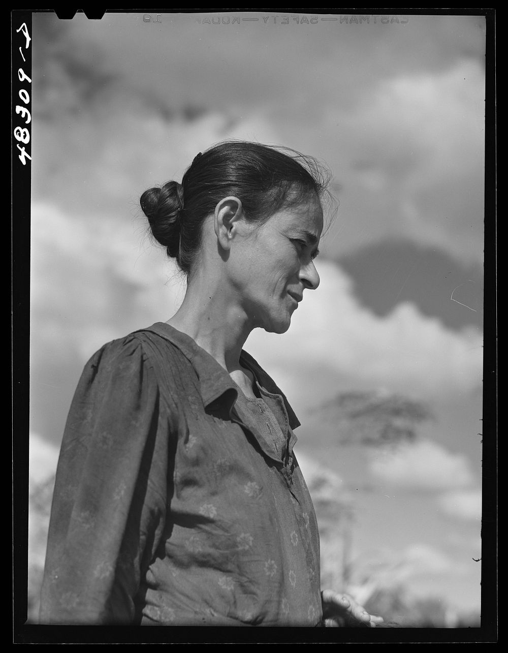 Rio Piedras (vicinity), Puerto Rico. Wife of a FSA (Farm Security Administration) borrower. The family was one of thirty…