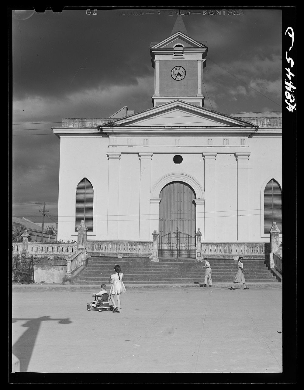 San Sebastian, Puerto Rico. On the plaza in front of the church. Sourced from the Library of Congress.