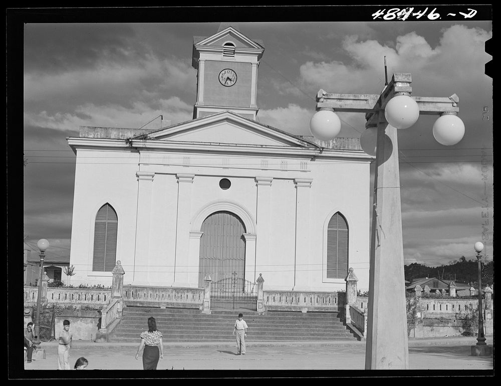 San Sebastian, Puerto Rico. The church. Sourced from the Library of Congress.
