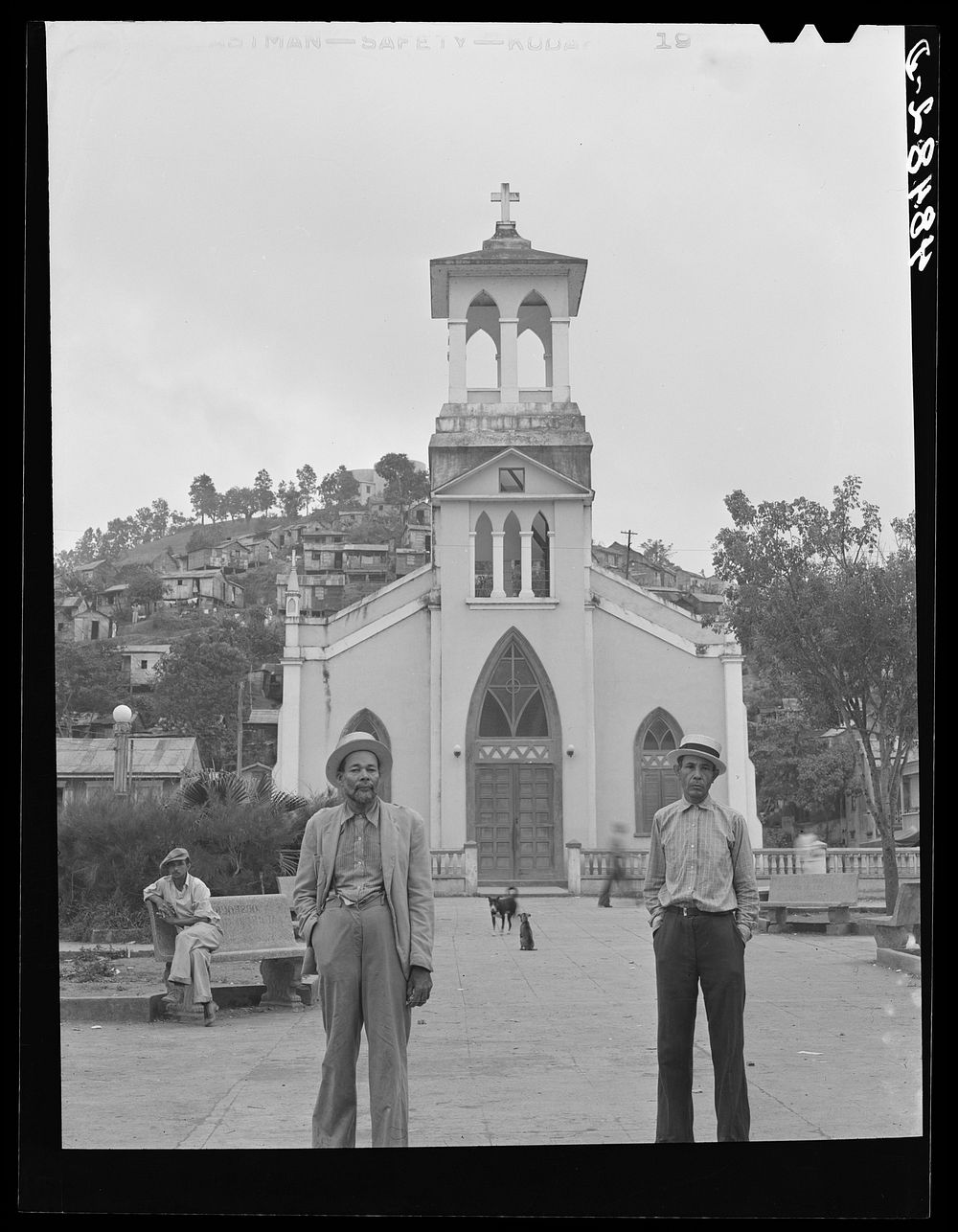 Orocovis, Puerto Rico. The plaza. Sourced from the Library of Congress.