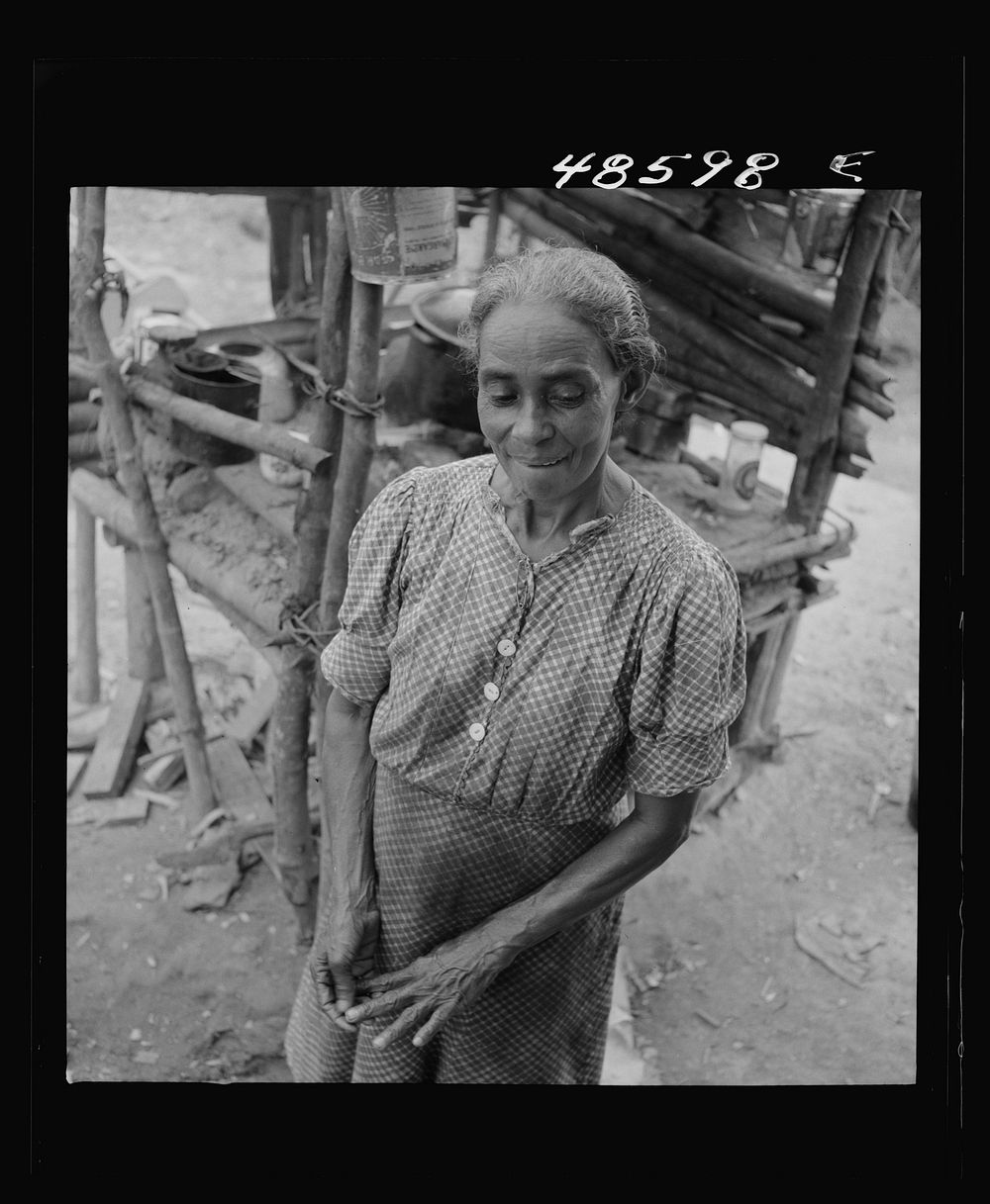 [Untitled photo, possibly related to: Caguas, Puerto Rico (vicinity). Wife of a FSA (Farm Security Administration)…