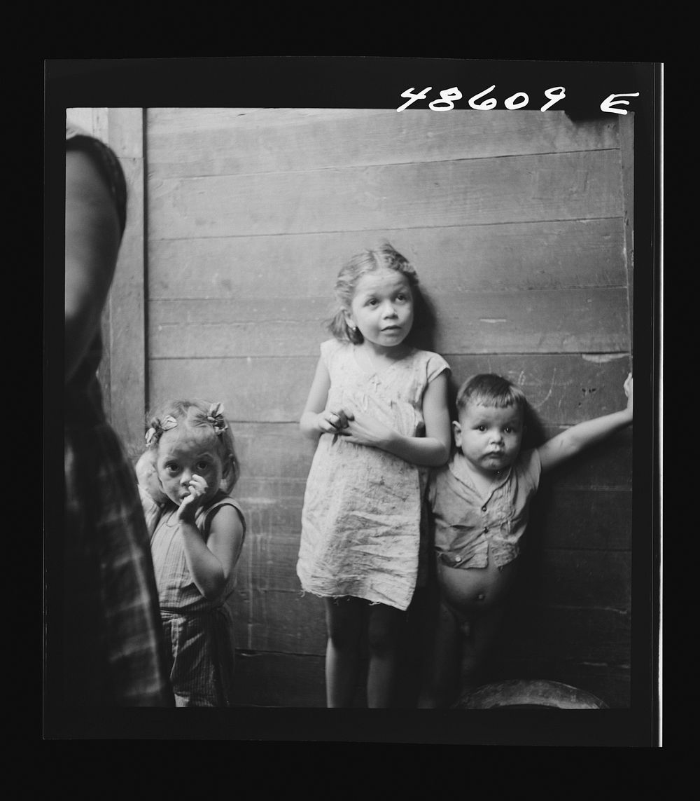 [Untitled photo, possibly related to: San Juan, Puerto Rico. Children in La Perla, the slum area]. Sourced from the Library…