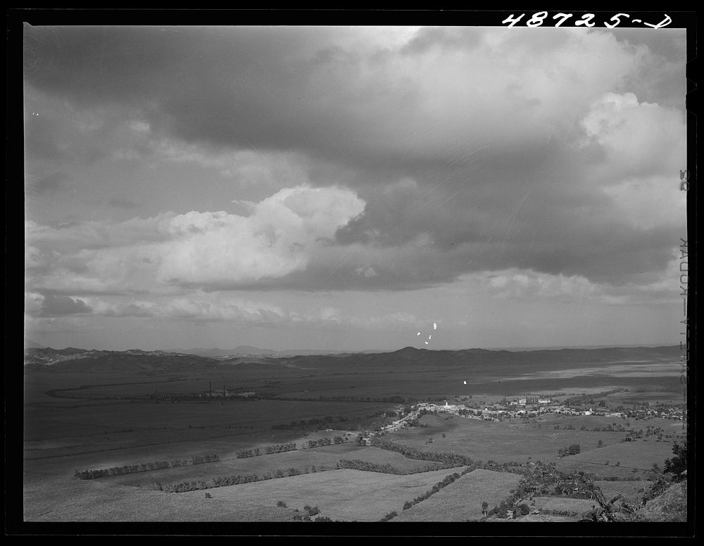Yabucoa Valley, Puerto Rico. Sourced from the Library of Congress.