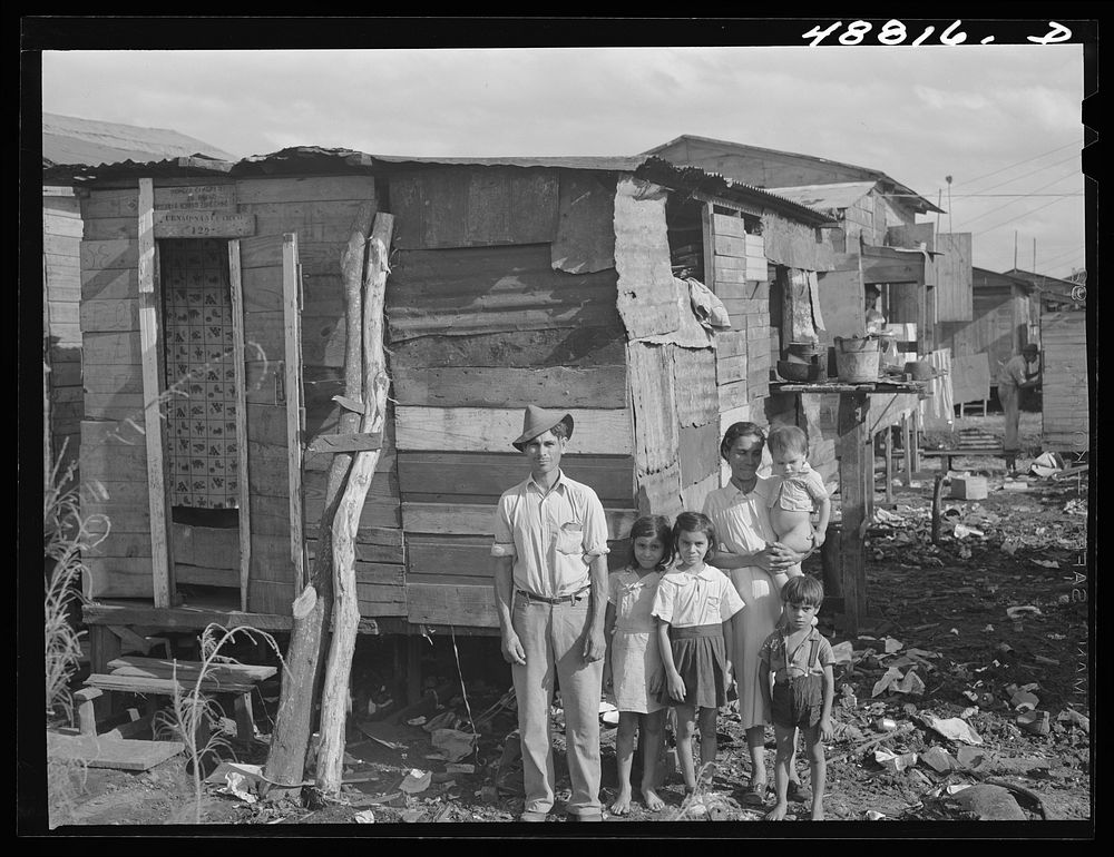 San Juan, Puerto Rico. In the slum area called El Fangitto. Sourced from the Library of Congress.