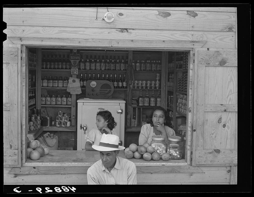 Bayamon, Puerto Rico (vicinity). A roadside stand. Sourced from the Library of Congress.