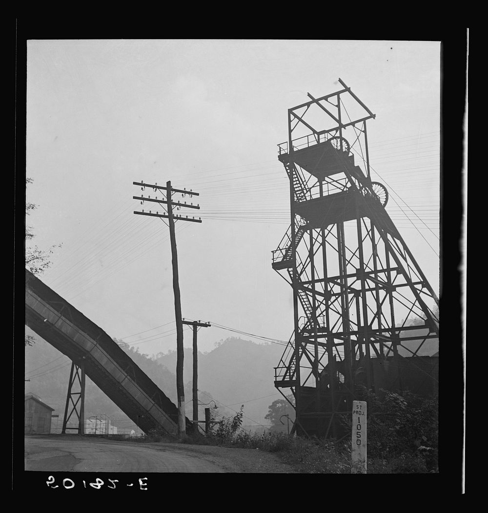 Coal mine tipple. Capels, West Virginia. Sourced from the Library of Congress.