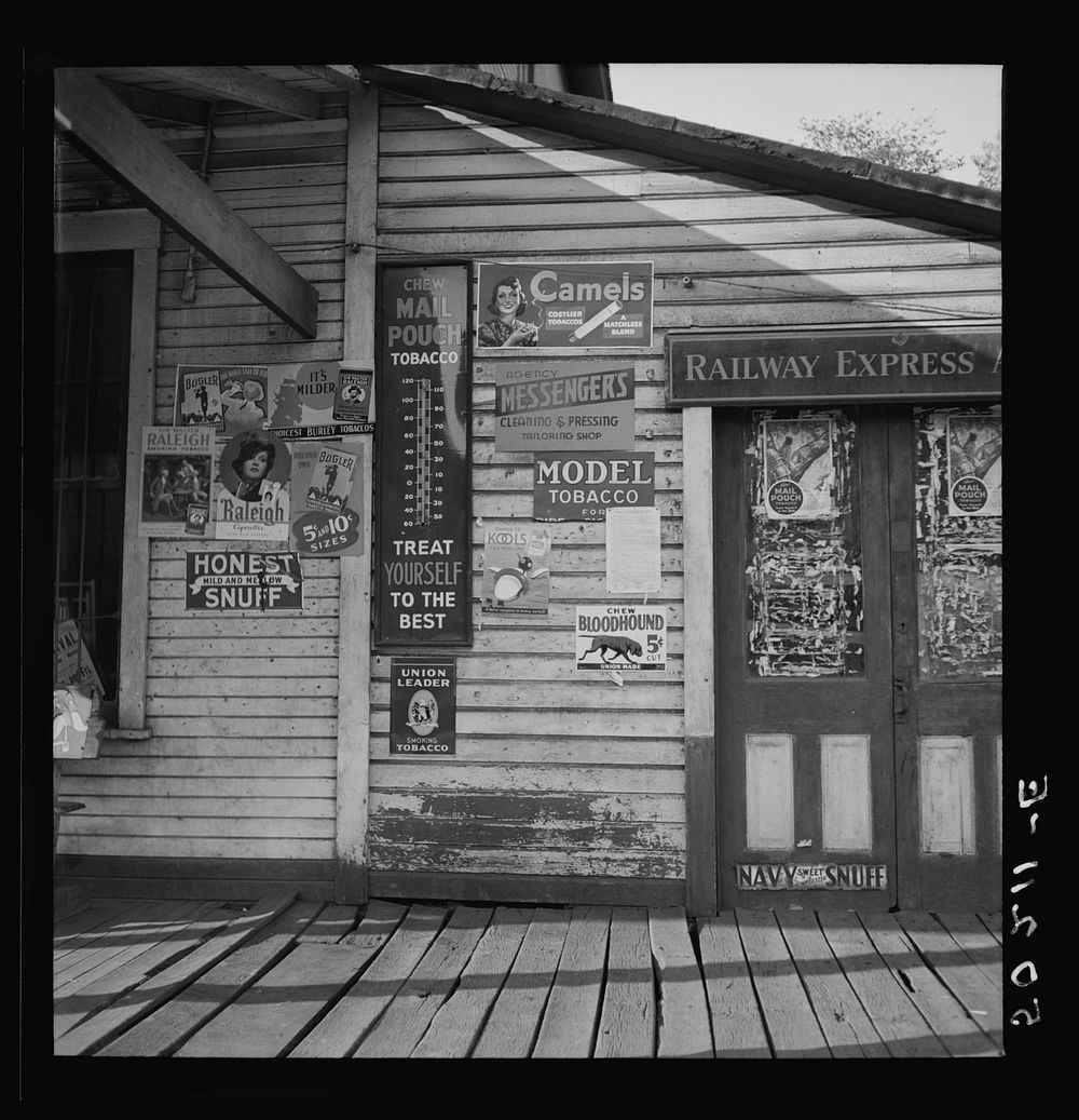 [Untitled photo, possibly related to: Storefront in mining town. Osage, West Virginia]. Sourced from the Library of Congress.
