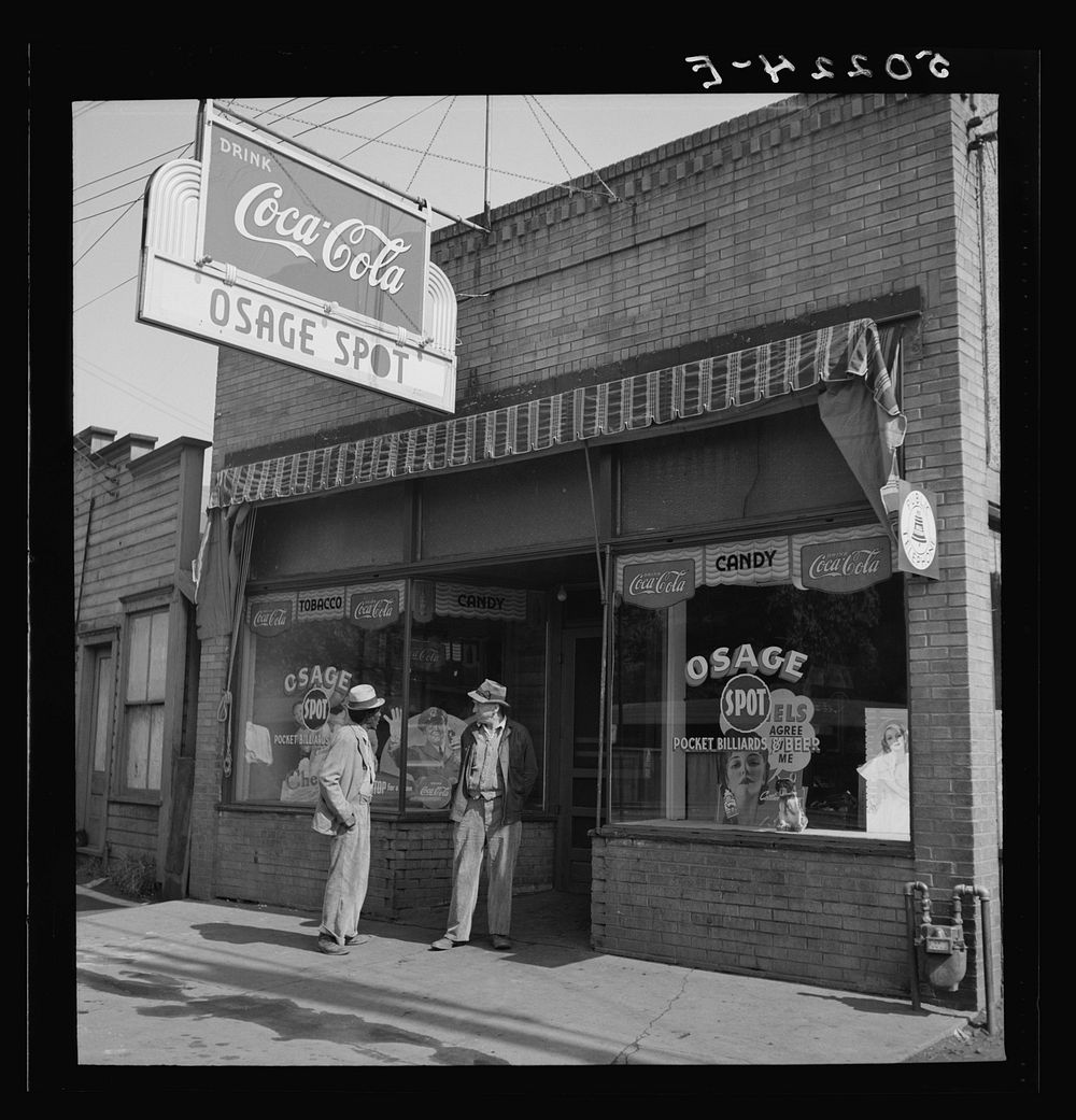 Storefront in mining town. Osage, West Virginia. Sourced from the Library of Congress.