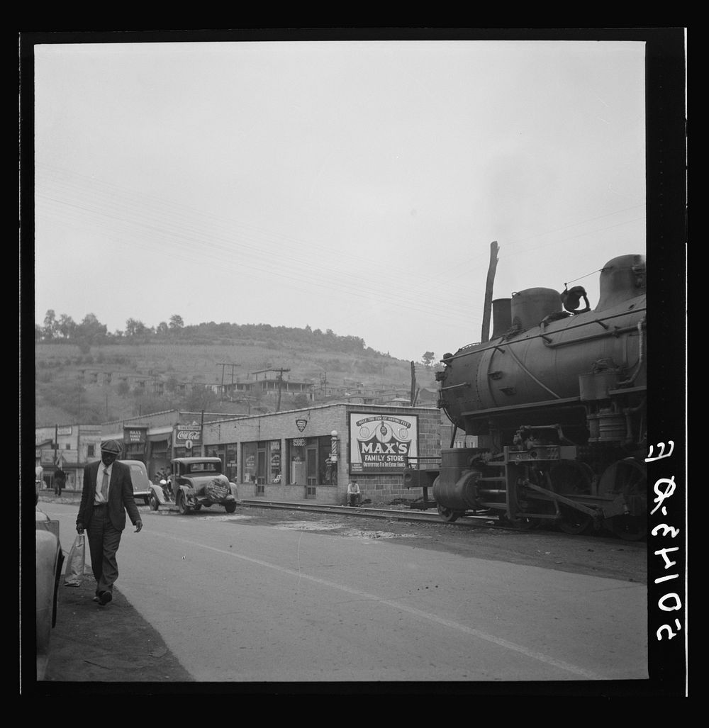 [Untitled photo, possibly related to: Center of mining town. Osage, West Virginia]. Sourced from the Library of Congress.