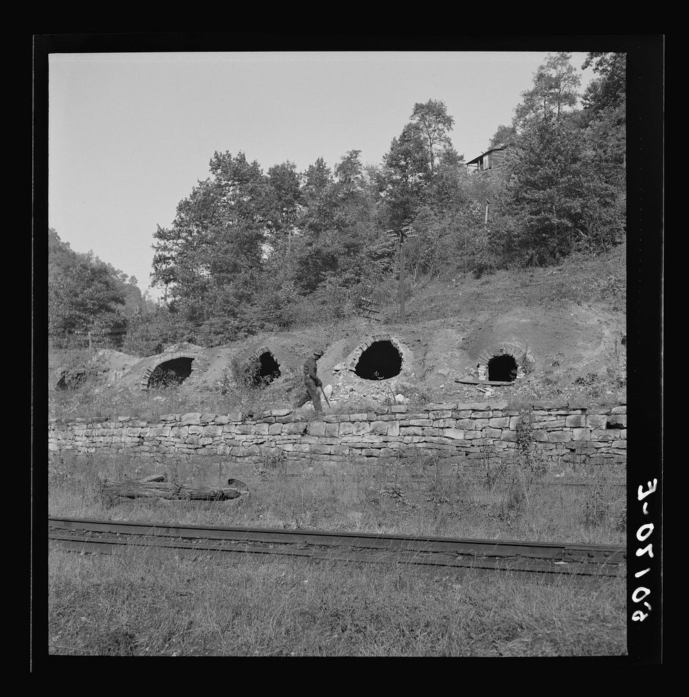 Old abandoned coke ovens. Maitland, West Virginia. Sourced from the Library of Congress.