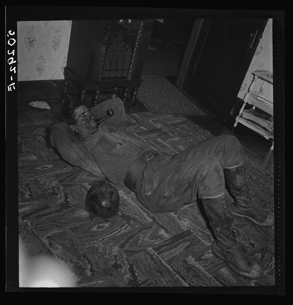 [Untitled photo, possibly related to: Coal miner in his home, a company house. Pursglove, Scotts' Run, West Virginia].…