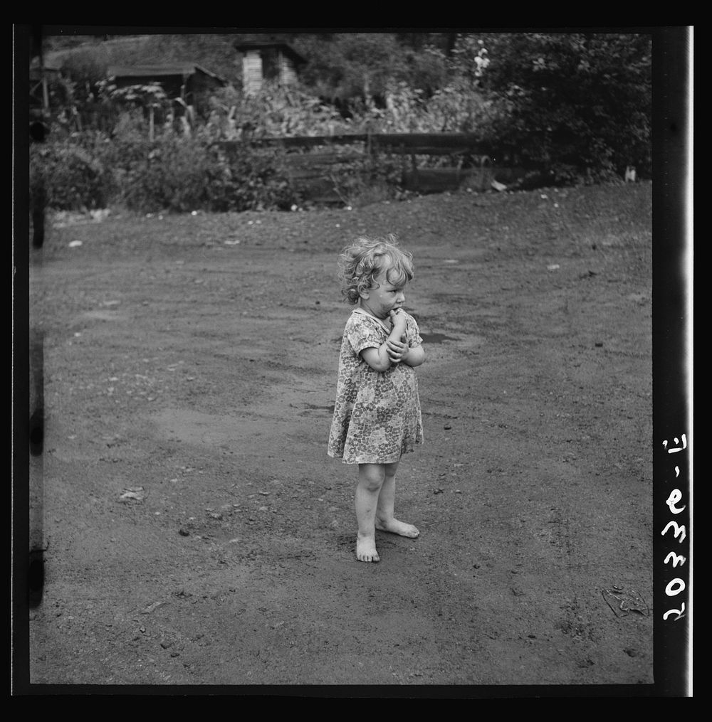[Untitled photo, possibly related to: Child of coal miner. Scotts Run, West Virginia]. Sourced from the Library of Congress.