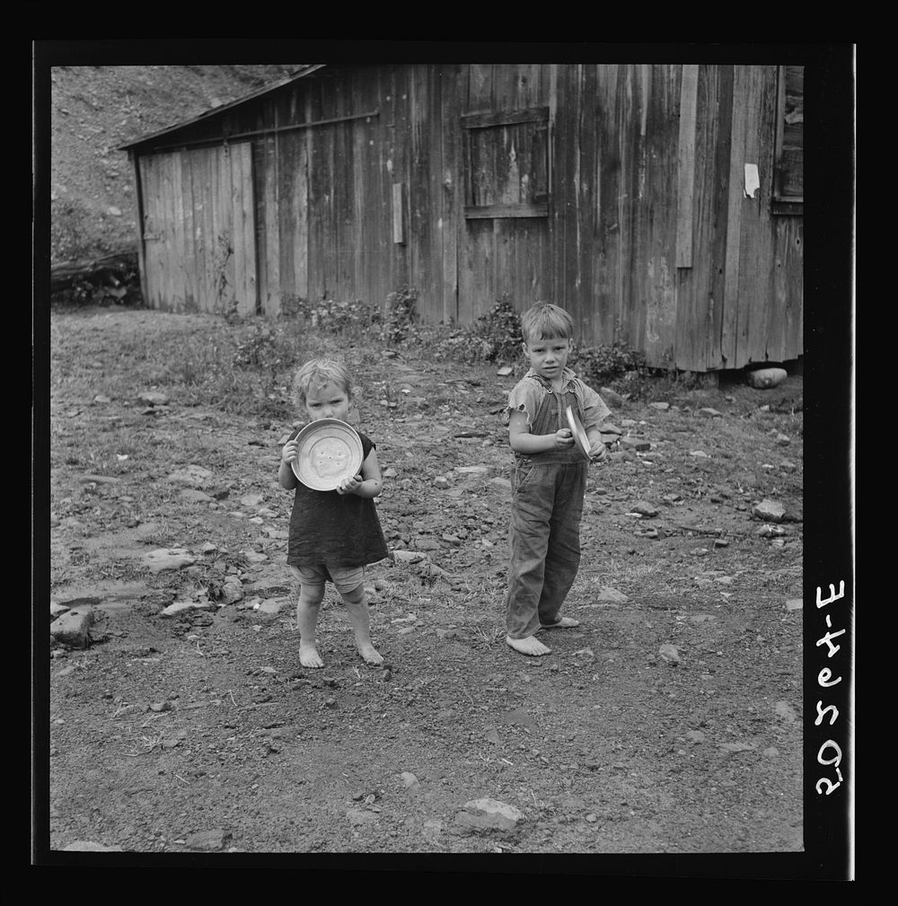 Coal miner's children. Capels, West Virginia. Sourced from the Library of Congress.