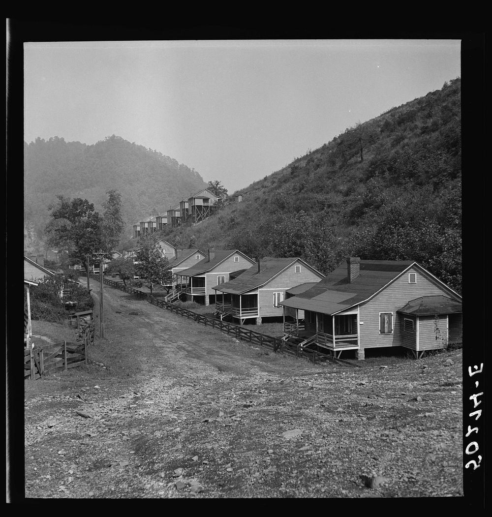 Boarded-up homes in abandoned mining town. Twin Branch, West Virginia. Once very nice, owned by Ford. About four years ago…