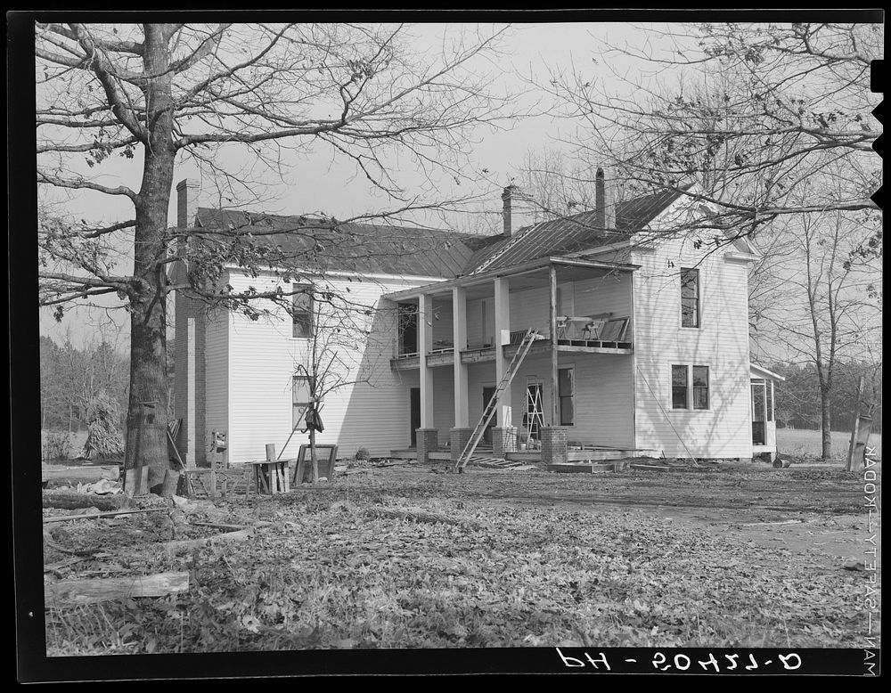 Home being remodeled for rehabilitation client (Mr. Brooks) near Raleigh, North Carolina. Sourced from the Library of…