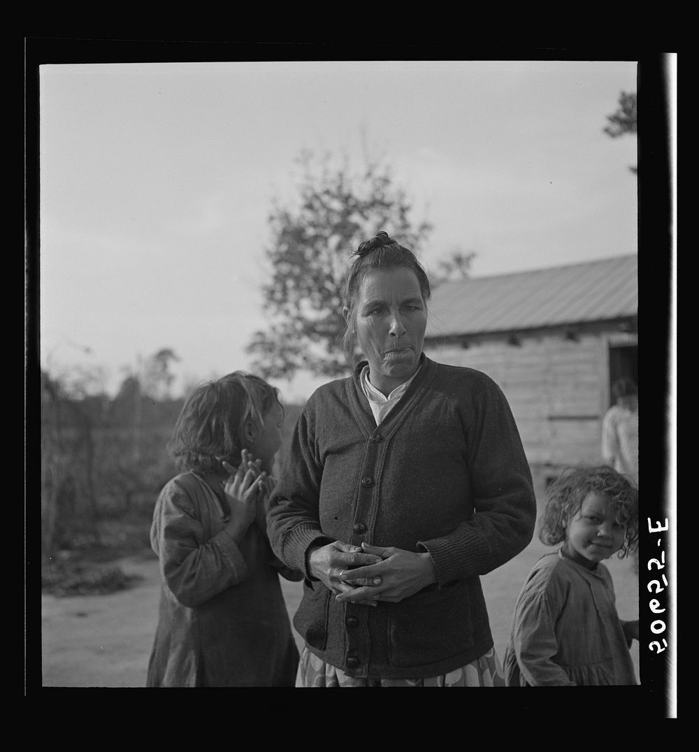 [Untitled photo, possibly related to: Indian (mixed breed) woman near Pembroke Farms, Maxton, North Carolina]. Sourced from…