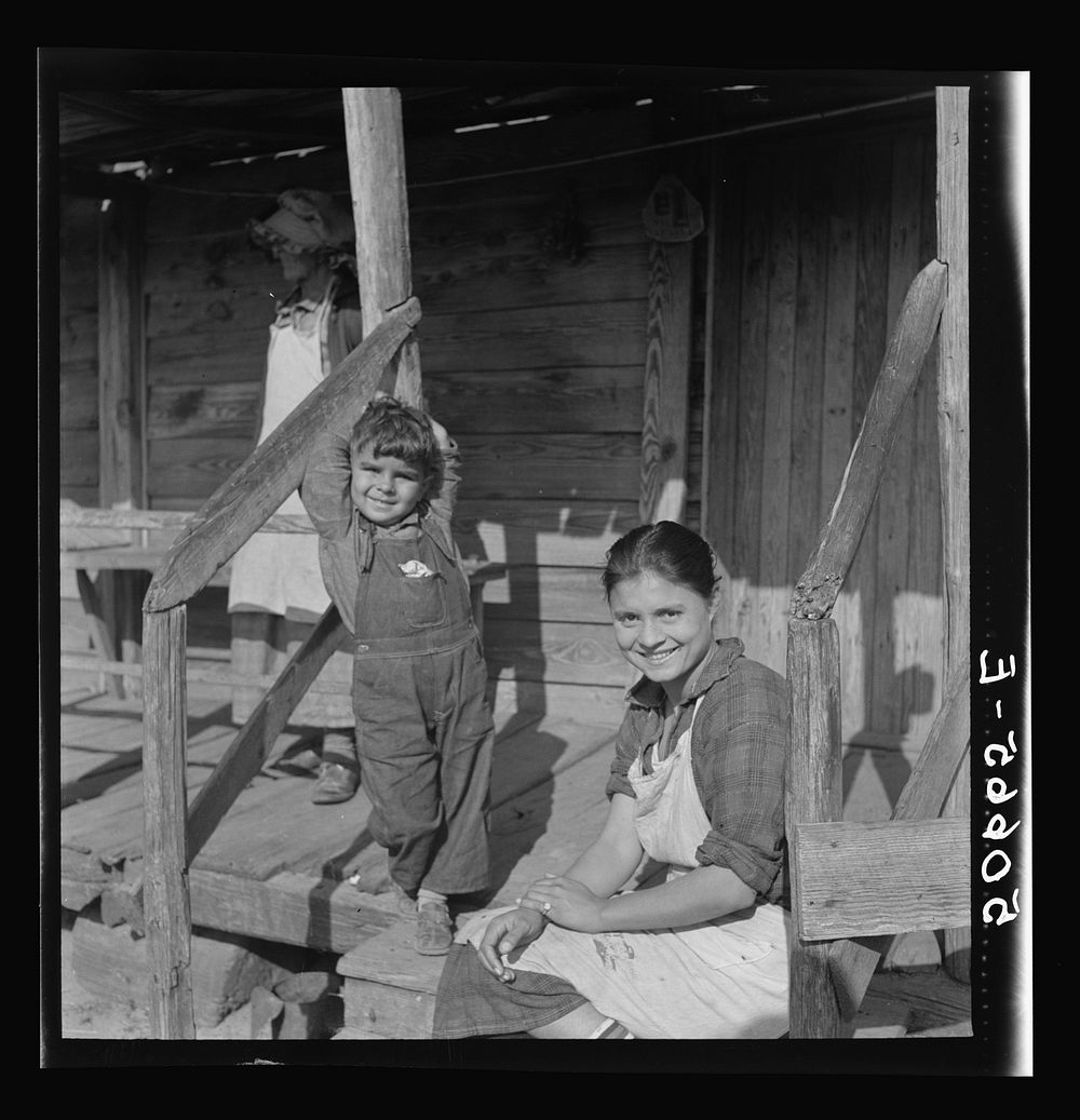 Daughter and son of Indian woman near Pembroke. Maxton, North Carolina. Sourced from the Library of Congress.