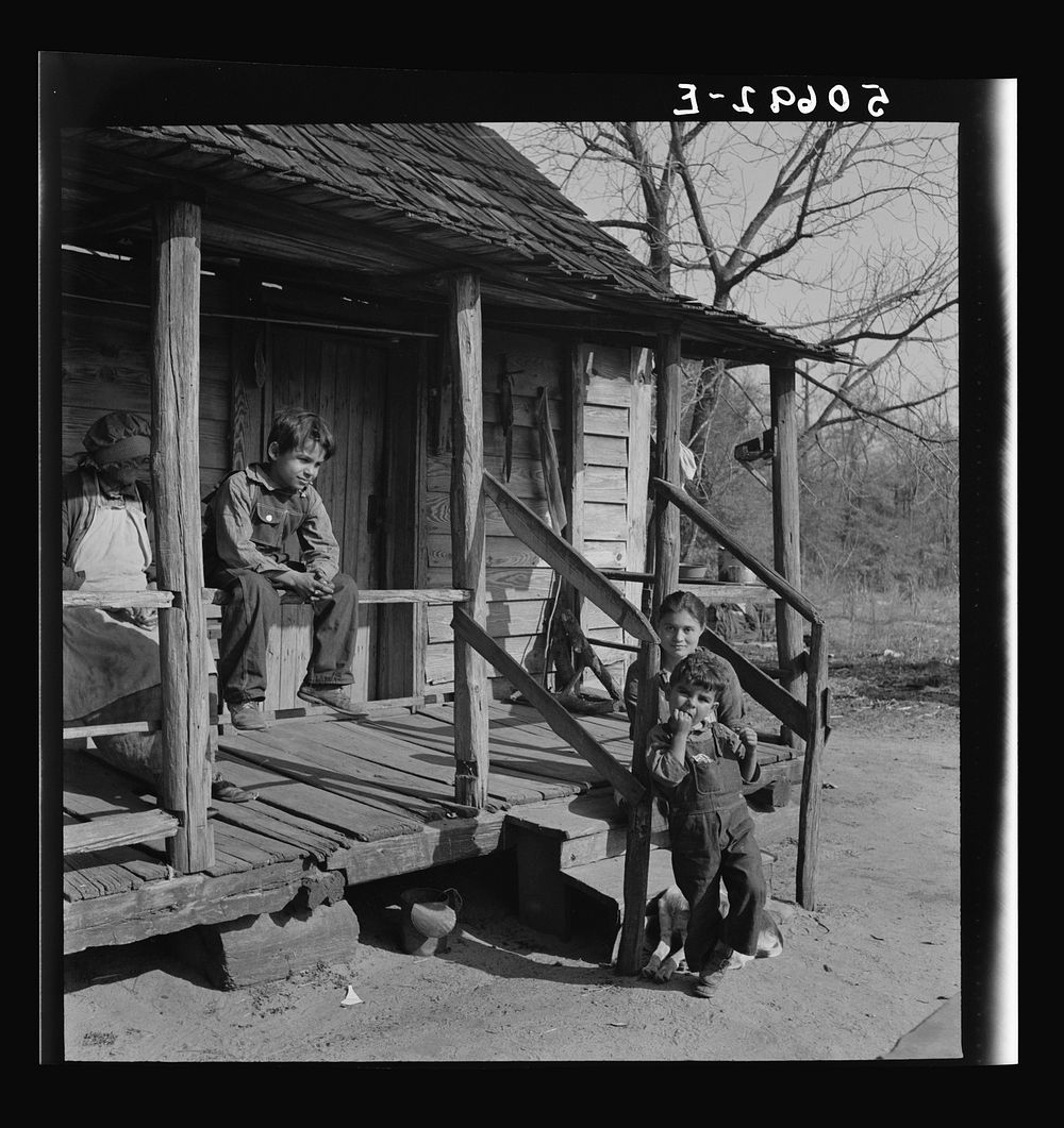 [Untitled photo, possibly related to: Indian children (mixed breed) near Maxton, North Carolina]. Sourced from the Library…