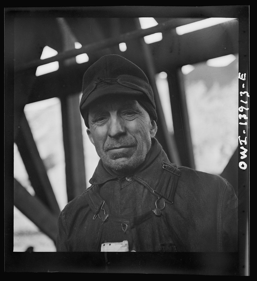 Milwaukee, Wisconsin. A worker at the Fourteenth Street coal dock of the Milwaukee Western Fuel Company. Sourced from the…
