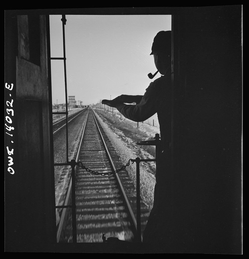 [Untitled photo, possibly related to: Freight train operations on the Chicago and Northwestern Railroad between Chicago and…