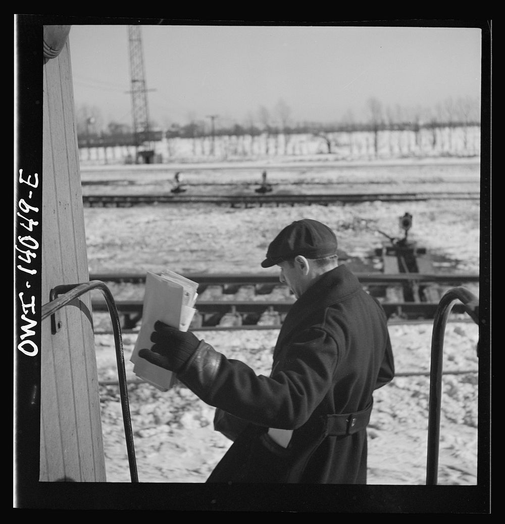 Freight trains operations on the Chicago and Northwestern Railroad between Chicago and Clinton, Iowa. Clutching his bills…