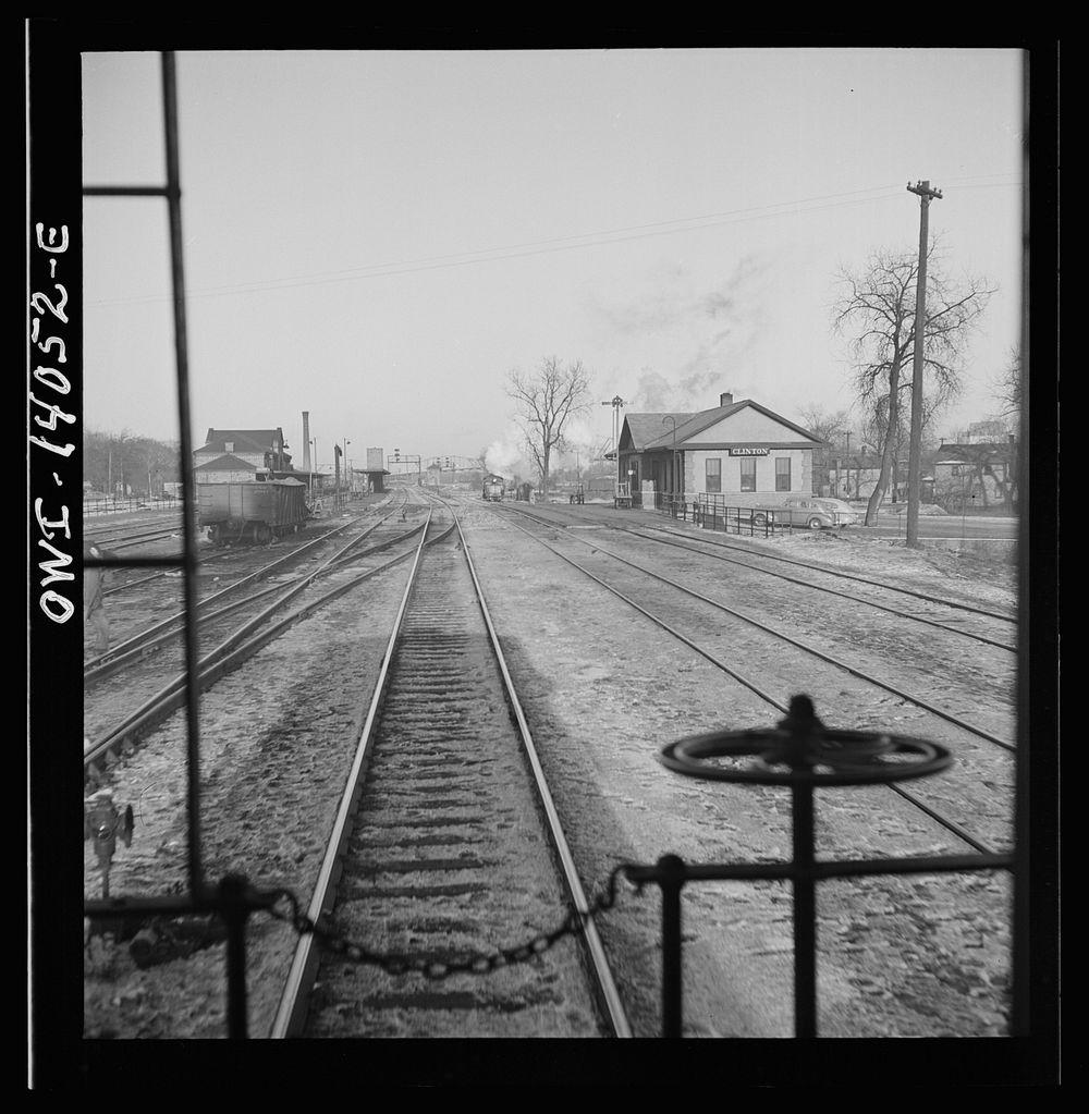 Freight train operations on the Chicago and Northwestern Railroad between Chicago and Clinton, Iowa. The train going through…