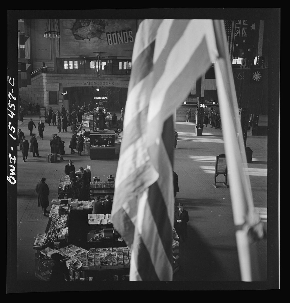 [Untitled photo, possibly related to: Chicago, Illinois. Union Station train concourse]. Sourced from the Library of…
