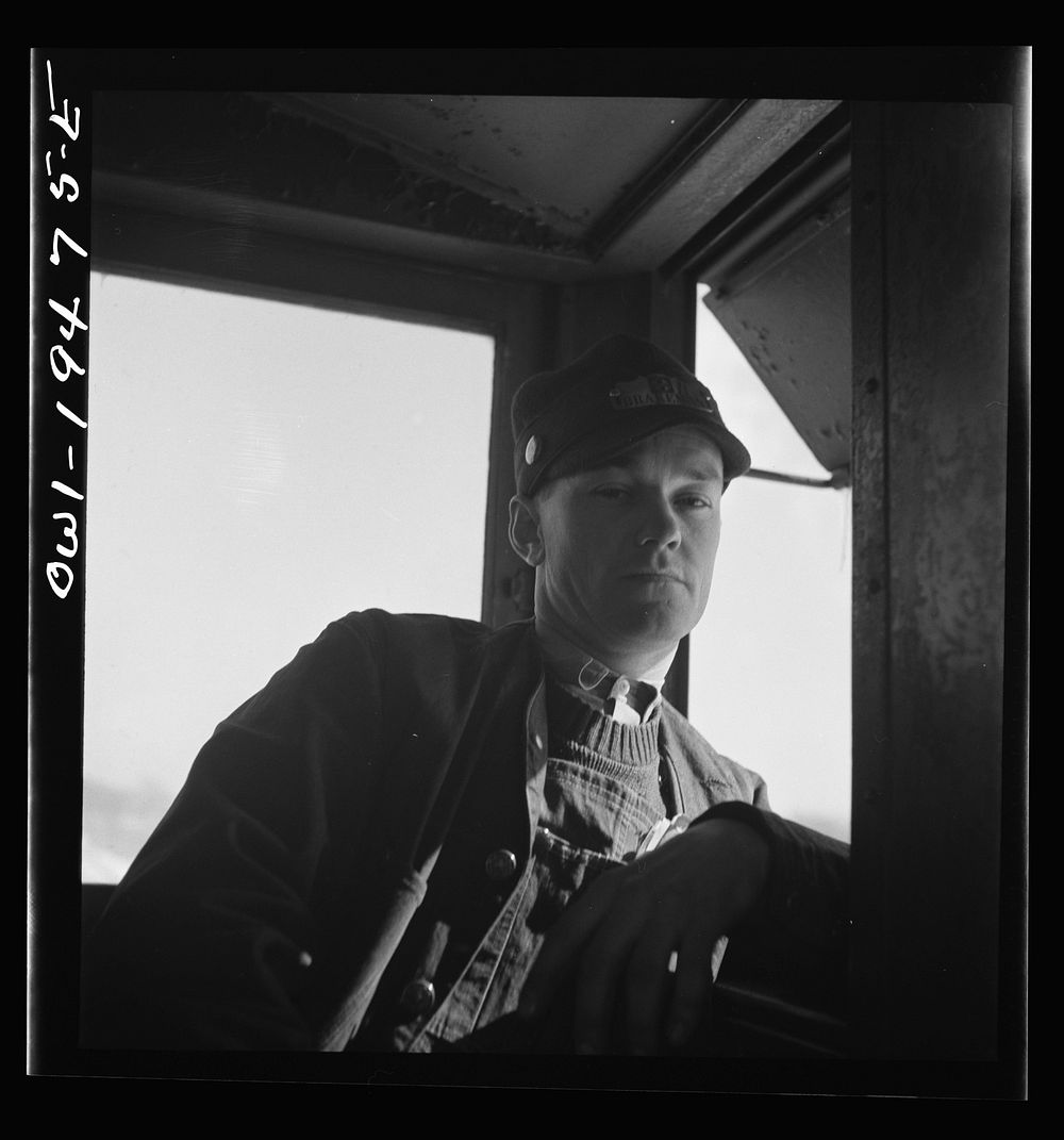 Walter V. Dew, rear brakeman, on the Atchison, Topeka, and Santa Fe Railroad between Chicago and Chillicothe, Illinois…