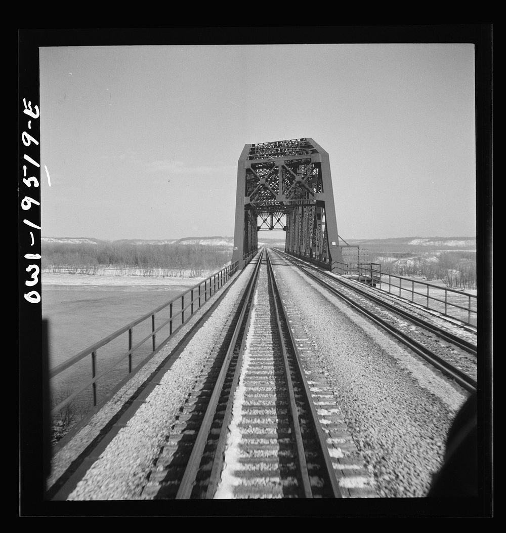 Chillicothe, Illinois. Crossing the Illinois River along the Atchison, Topeka and Santa Fe Railroad, between Chicago and…