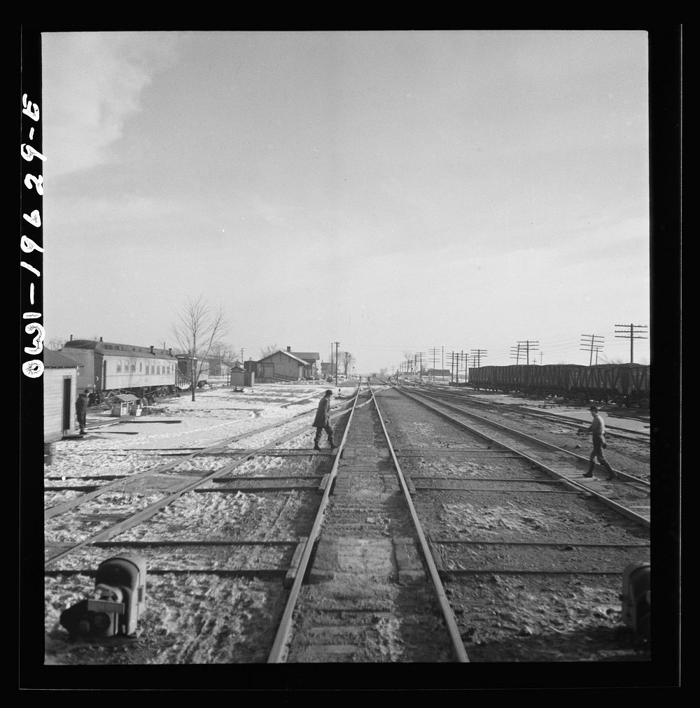 [Untitled photo, possibly related to: Baring, Missouri. Going through the town on the Atchison, Topeka, and Santa Fe…