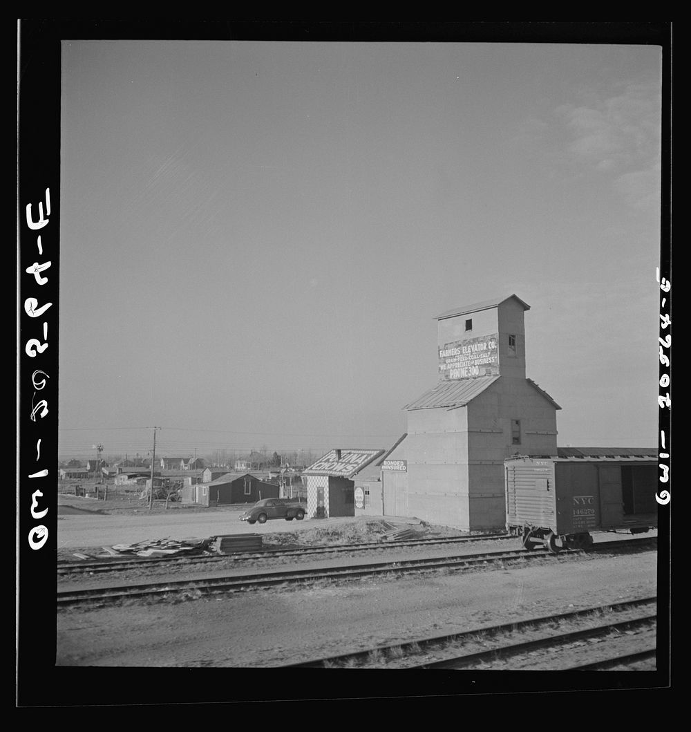Canyon, Texas. Going through the town on the Atchison, Topeka, and Santa Fe Railroad between Amarillo, Texas and Clovis, New…