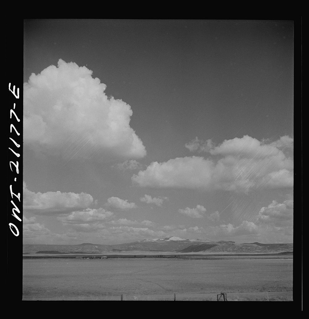 Grants, New Mexico. Cultivated fields along the Atchison, Topeka and Santa Fe Railroad between Belen and Gallup, New Mexico.…