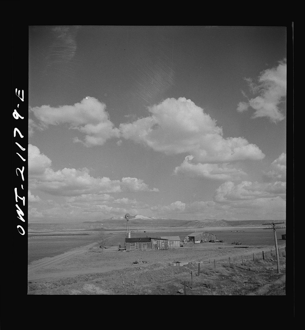 Grants, New Mexico. Cultivated fields along the Atchison, Topeka and Santa Fe Railroad between Belen and Gallup, New Mexico.…