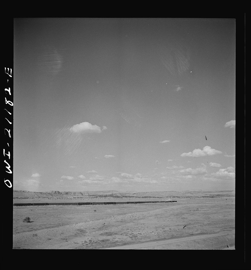 [Untitled photo, possibly related to: South Chaves (vicinity), New Mexico. On the Atchison, Topeka and Santa Fe Railroad…