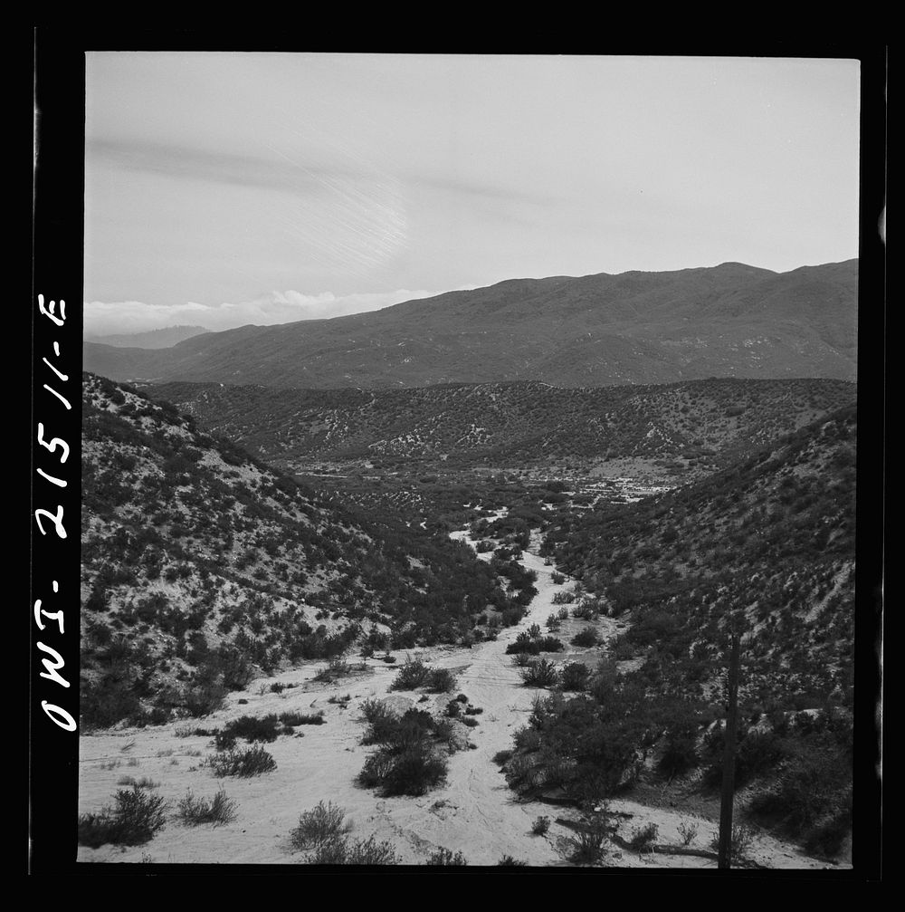 [Untitled photo, possibly related to: Summit (vicinity), California. Going down the mountains on the Atchison, Topeka, and…