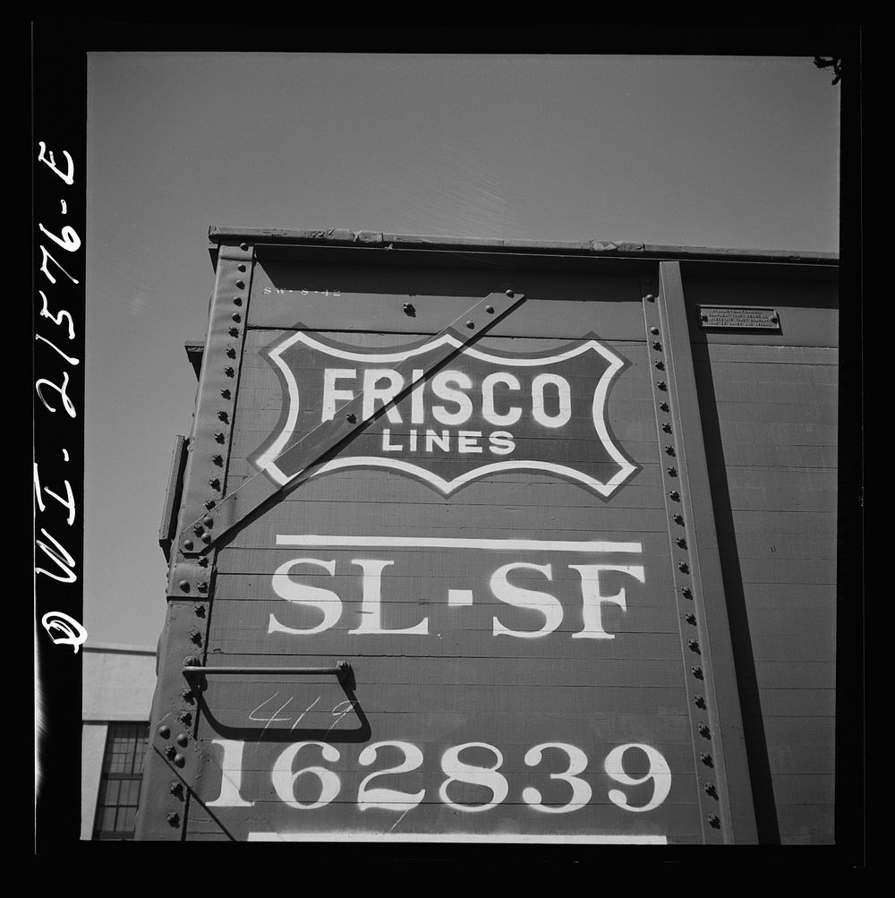 San Bernardino, California. A symbol on a freight car of the Saint Louis and San Francisco Railway (Frisco Lines). Sourced…